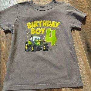 Birthday Boy #4 Tractor Shirt from Amazon | 4T